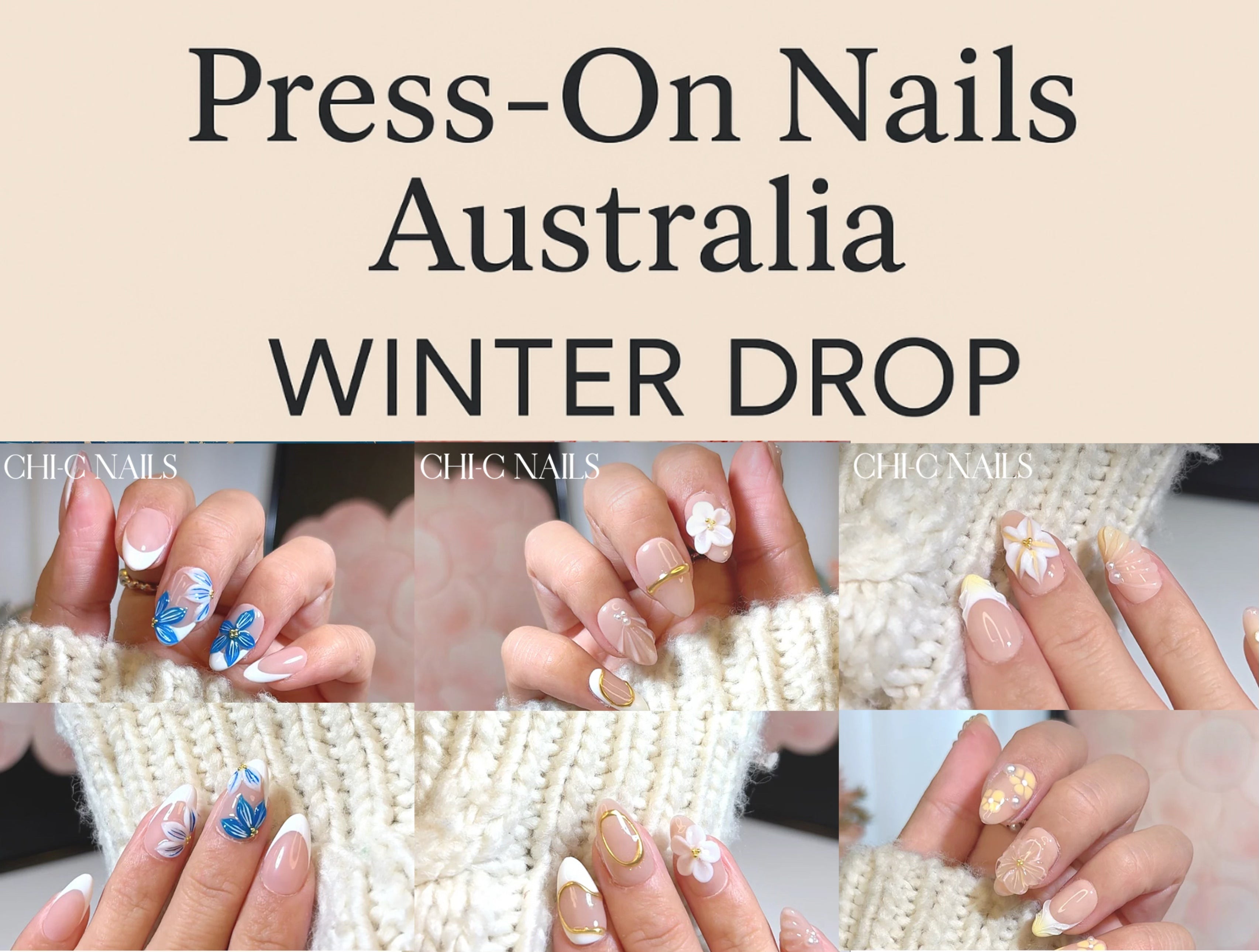 Press-On Nails Australia – Winter Drop | CHICNAILS