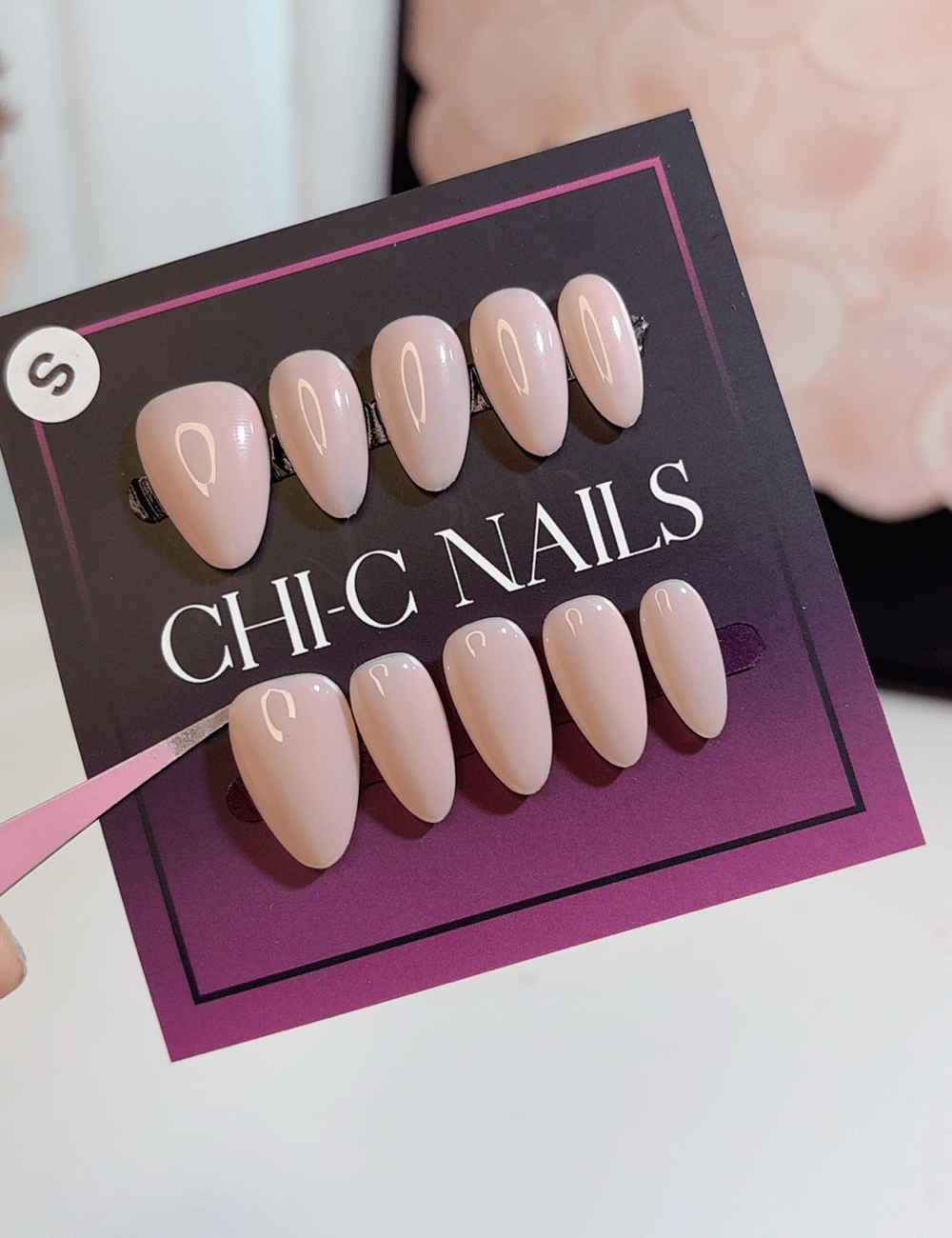 Milky Blush Pink Press-On Nails