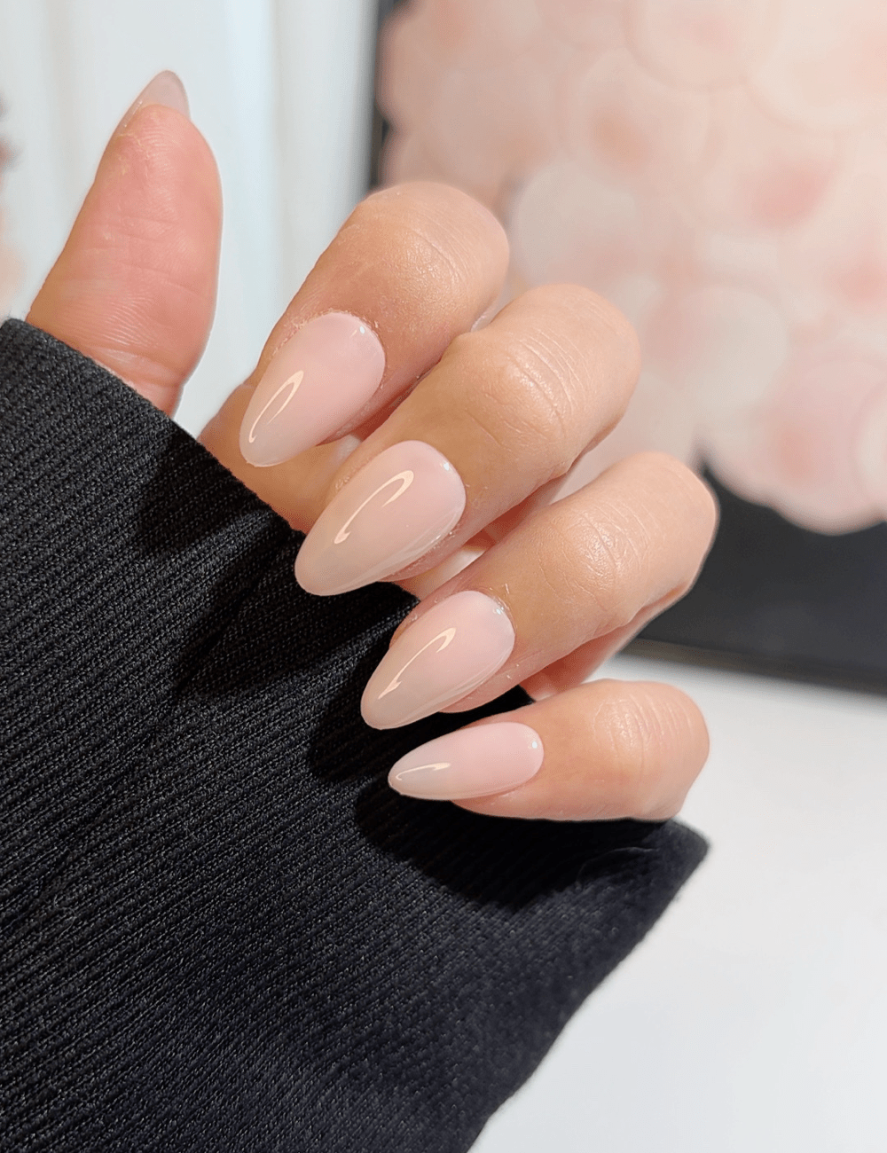 Milky Blush Pink Press-On Nails