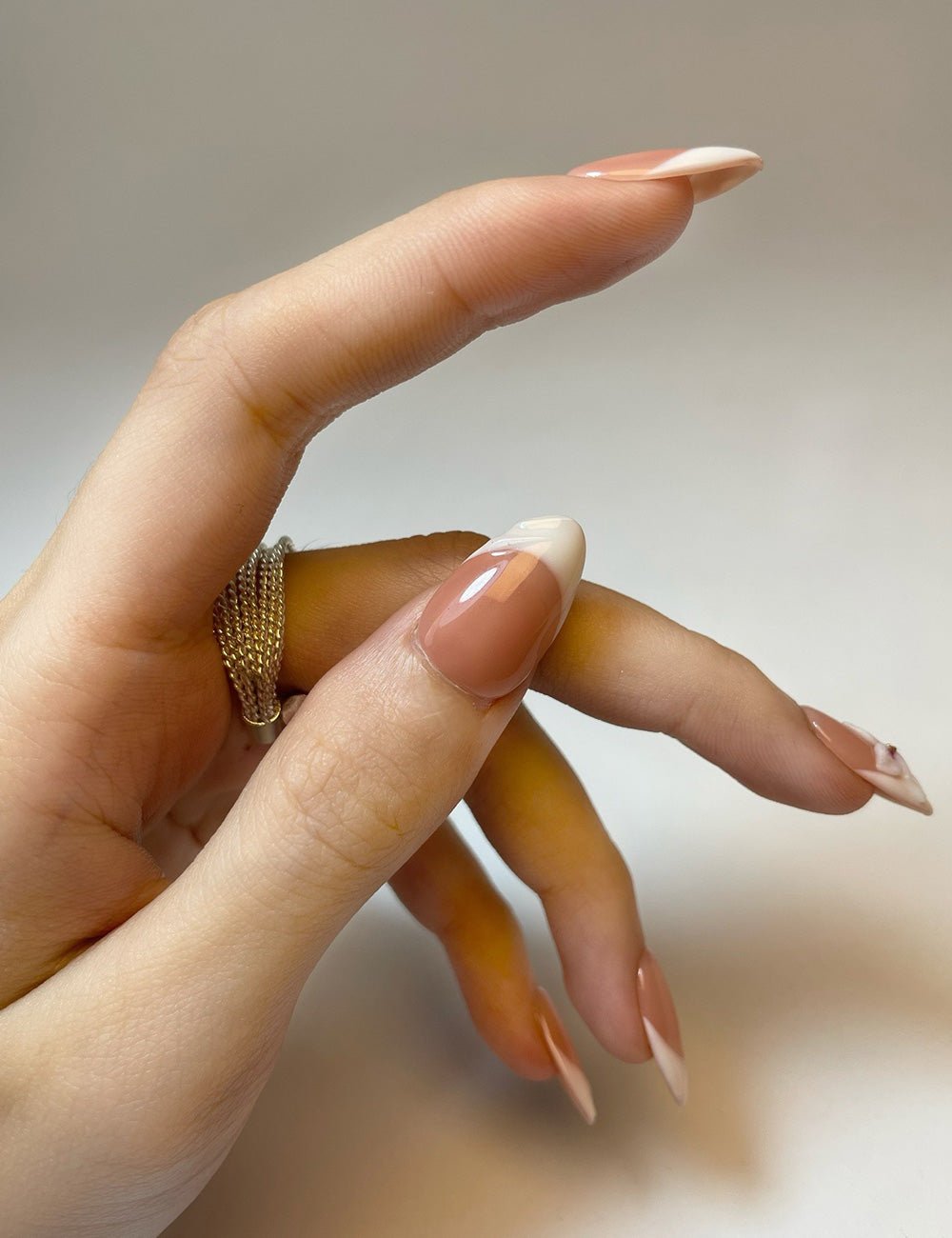 Blossom Elegance – 3D Floral French Press-On Nails