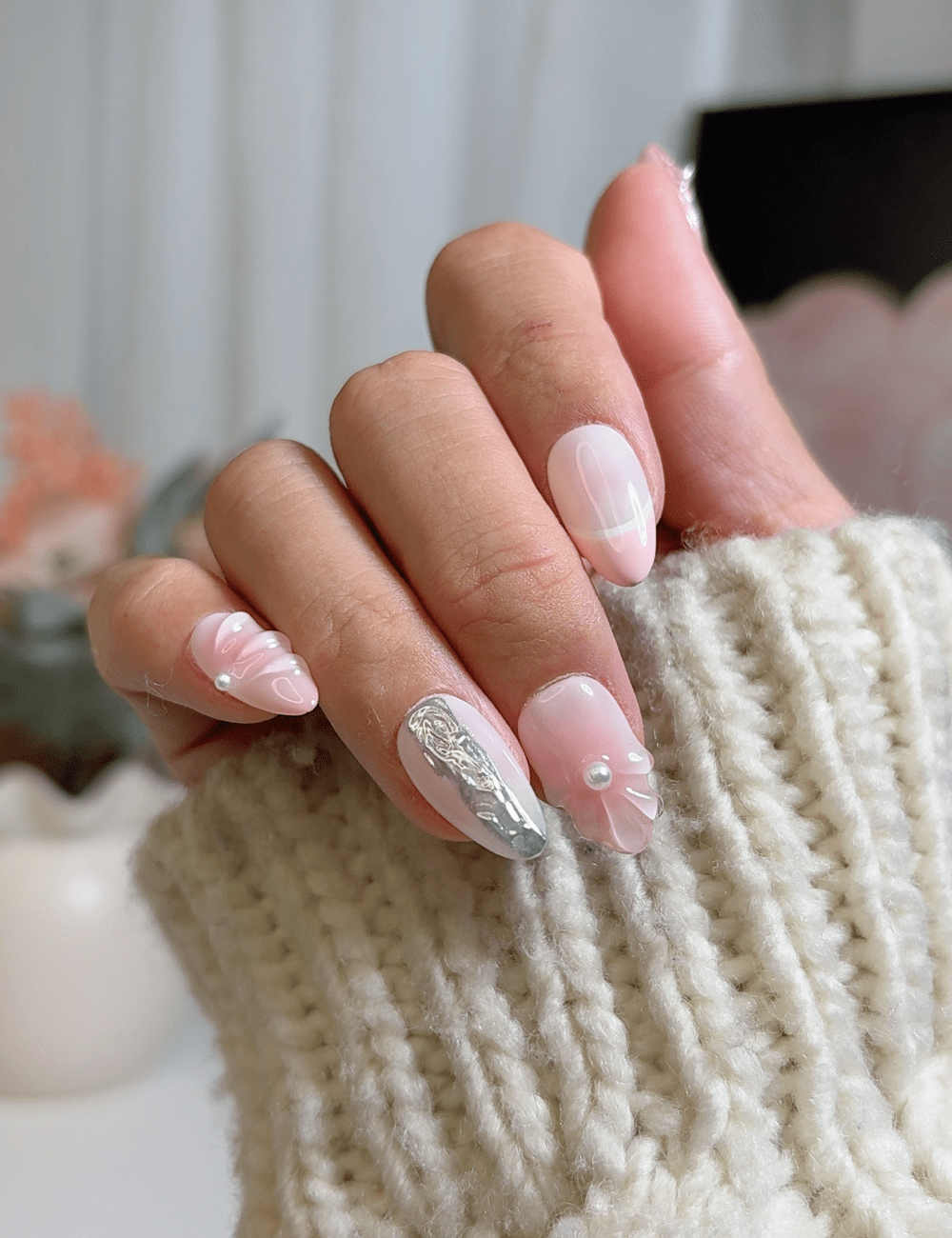 ChicNails – Baby Pink Short Almond Nails | Soft Girl Press-On Set