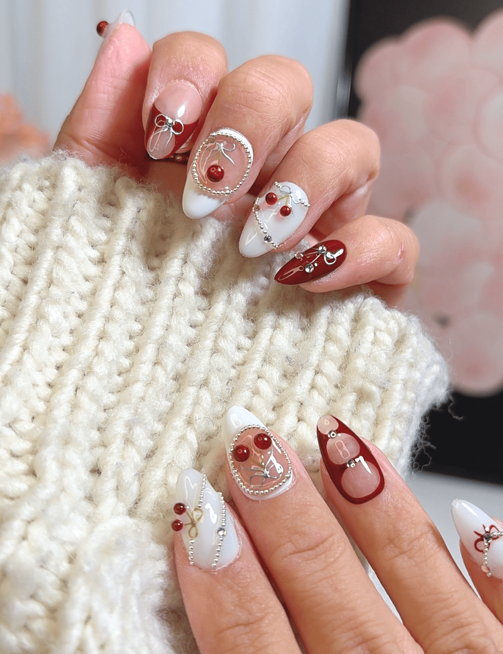 Cherry Charm – Short Almond