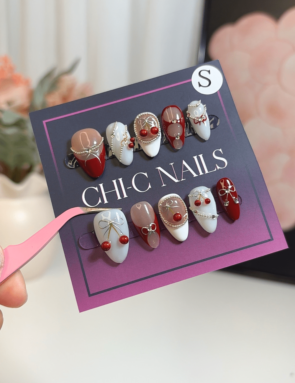 Cherry Charm – Short Almond