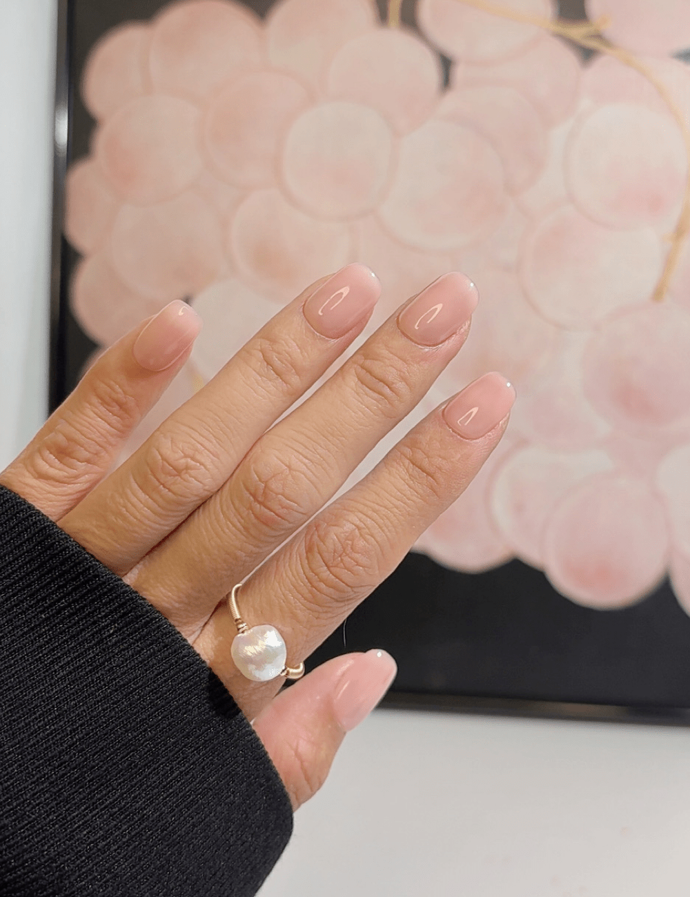 Blush Nude Short Square Press-On Nails