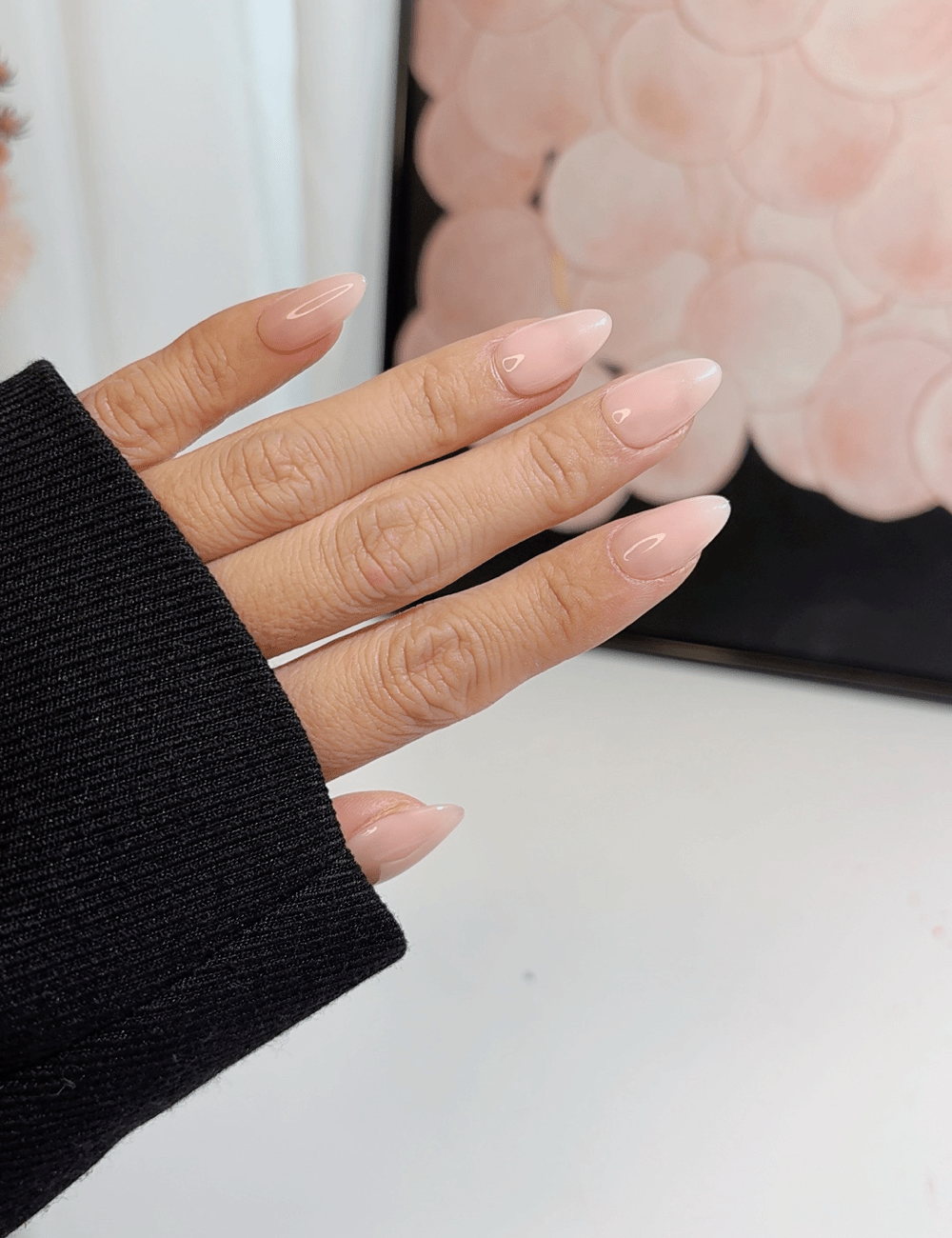 Milky Blush Pink Press-On Nails