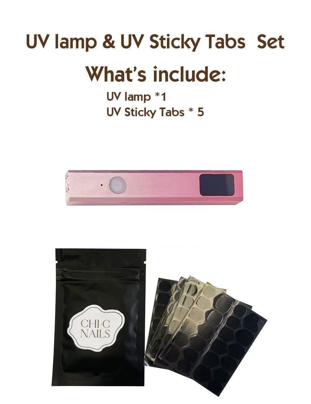 UV lamp & UV Sticky Tabs Set
