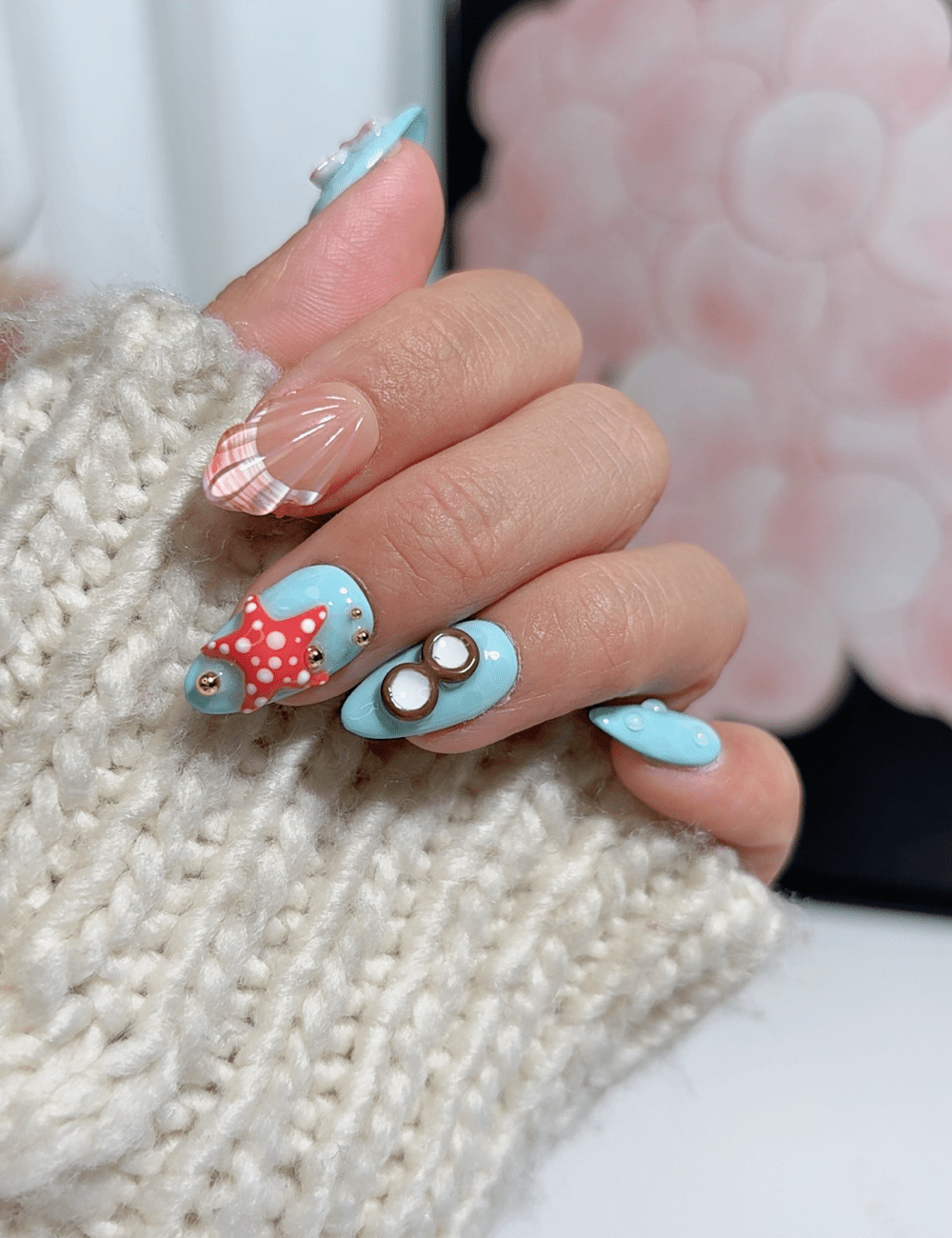 Ocean Adventure 3D Press-On Nails
