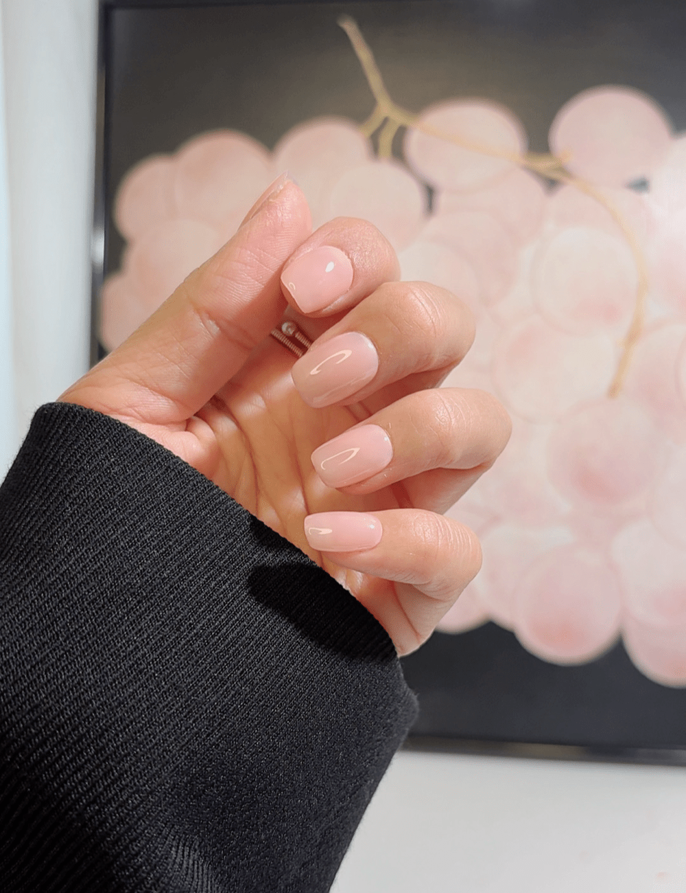 Blush Nude Short Square Press-On Nails