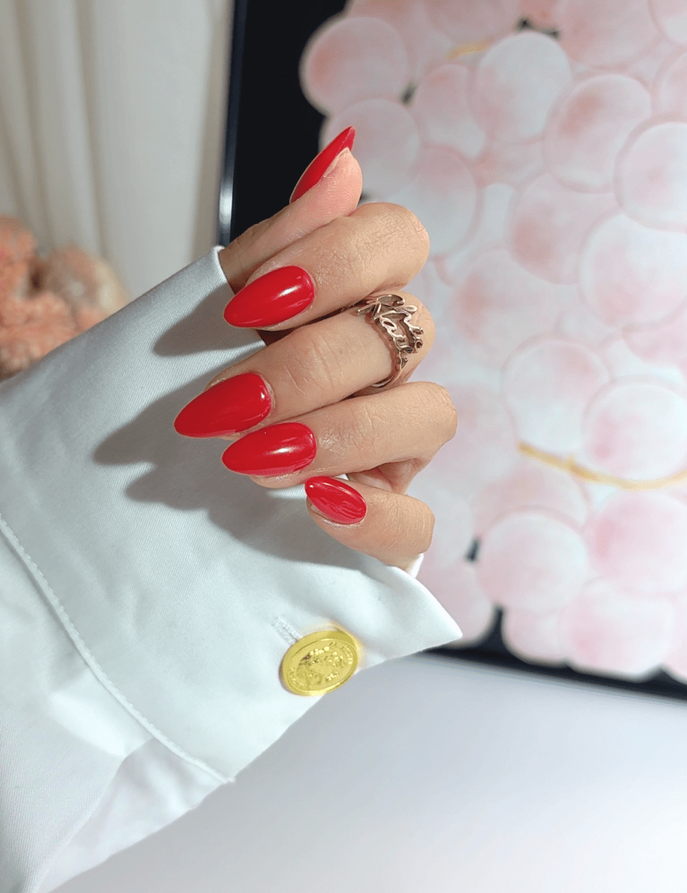 Wine Red Short Almond Press Ons