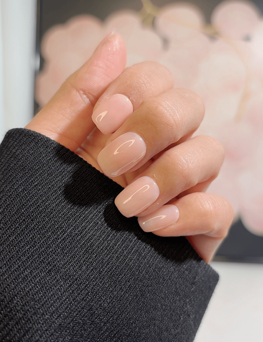 Blush Nude Short Square Press-On Nails