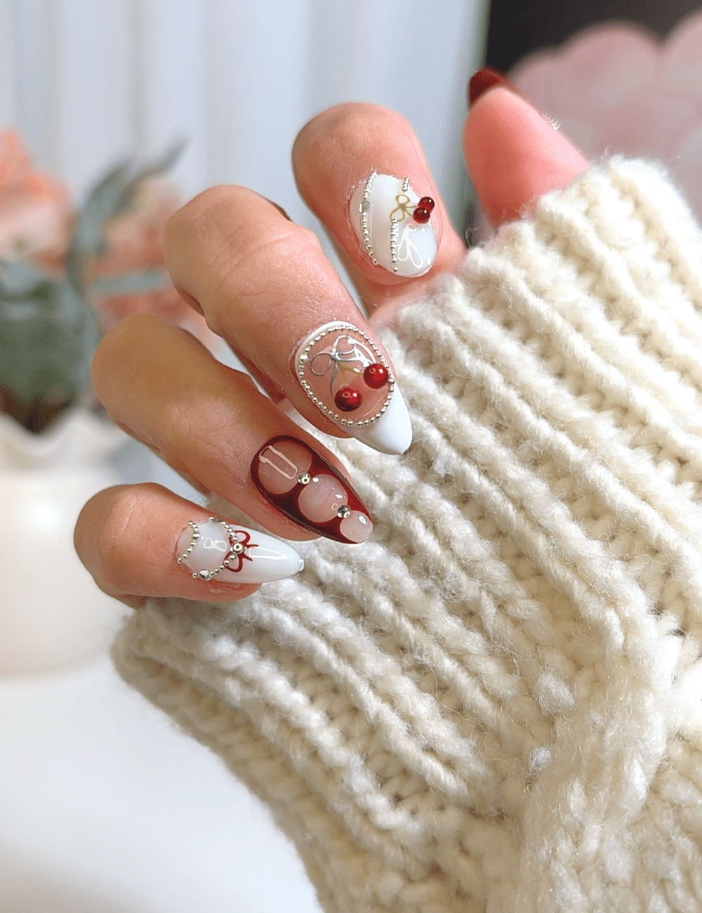 Cherry Charm – Short Almond