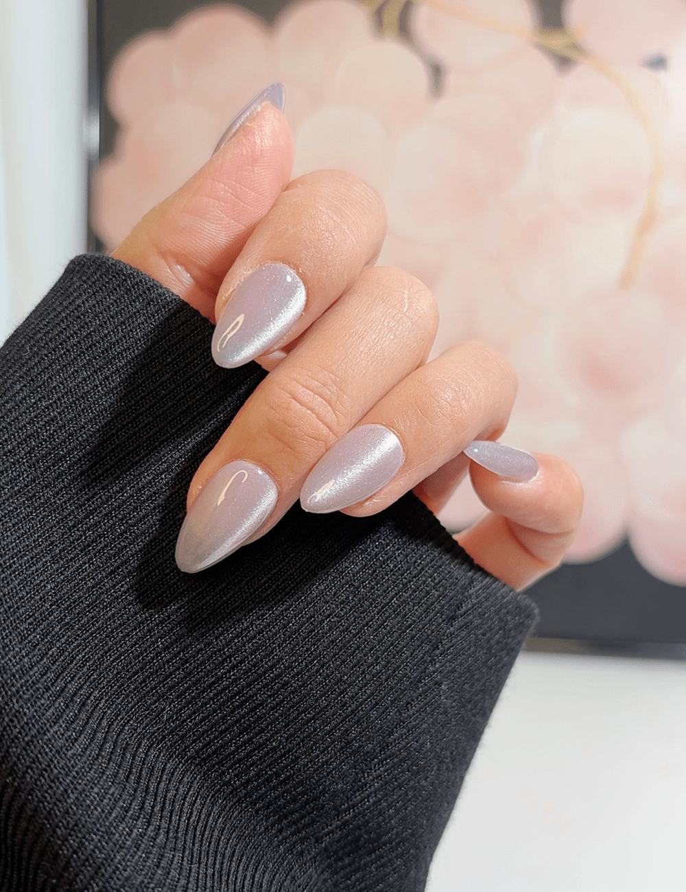 Icy Lavender Shimmer Press-On Nails