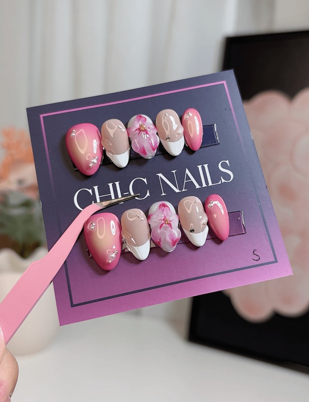 ChicNails – Dusty Rose Nude Press-On Nails | Short Almond Matte Finish
