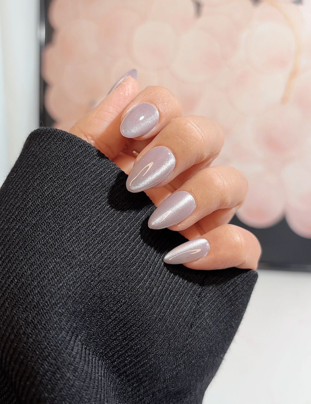 Icy Lavender Shimmer Press-On Nails