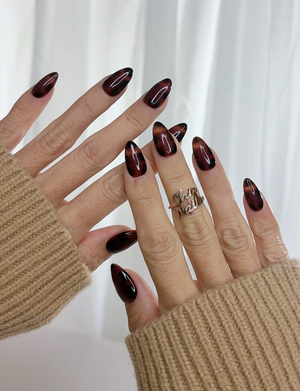 Tortoiseshell Press On Nails