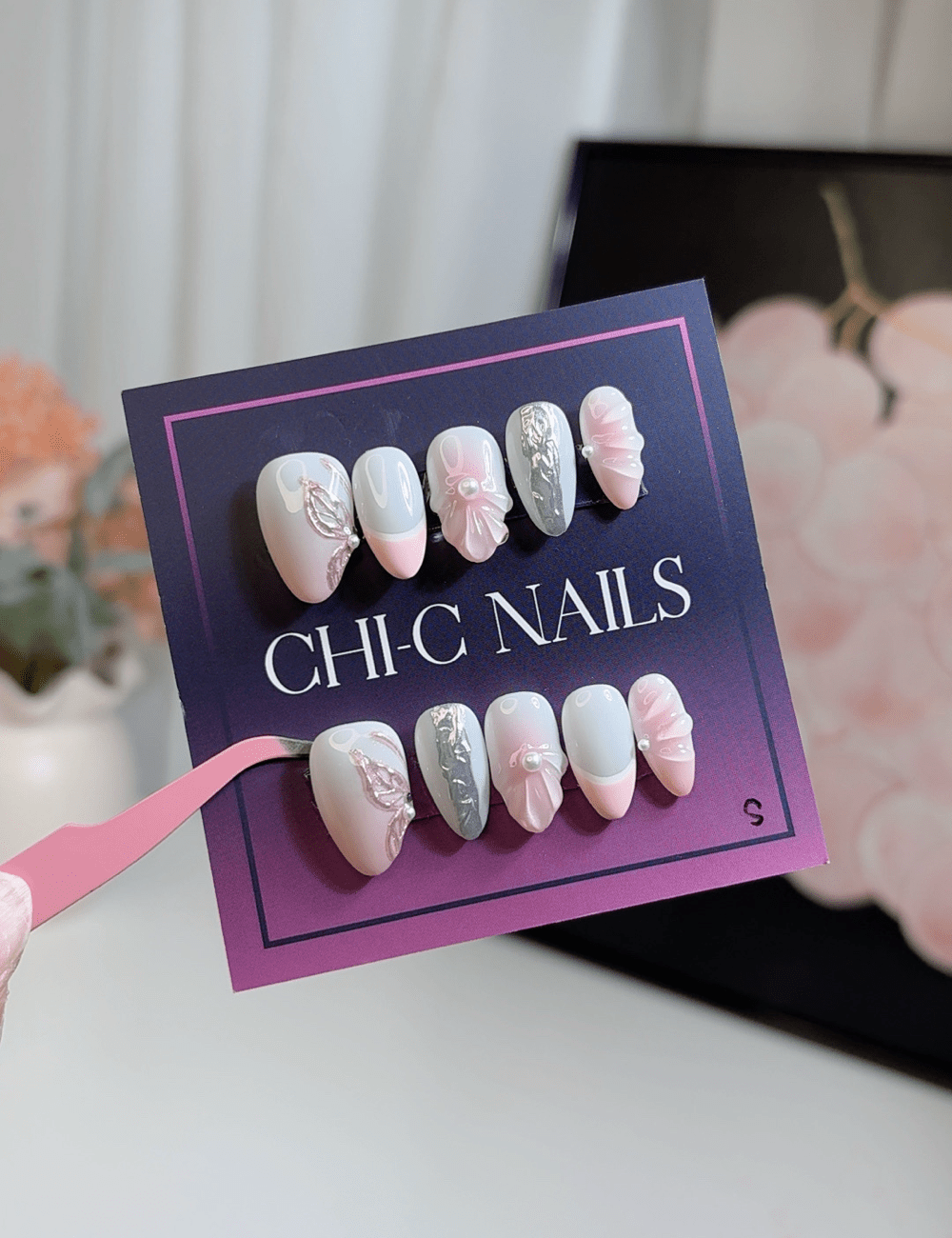 ChicNails – Baby Pink Short Almond Nails | Soft Girl Press-On Set