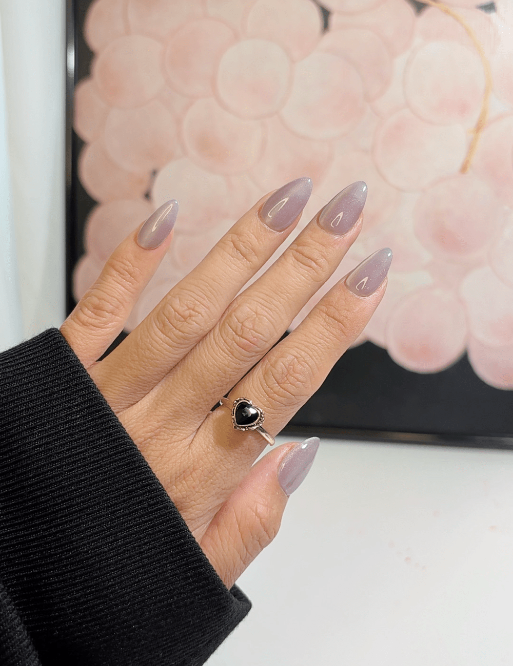 Icy Lavender Shimmer Press-On Nails