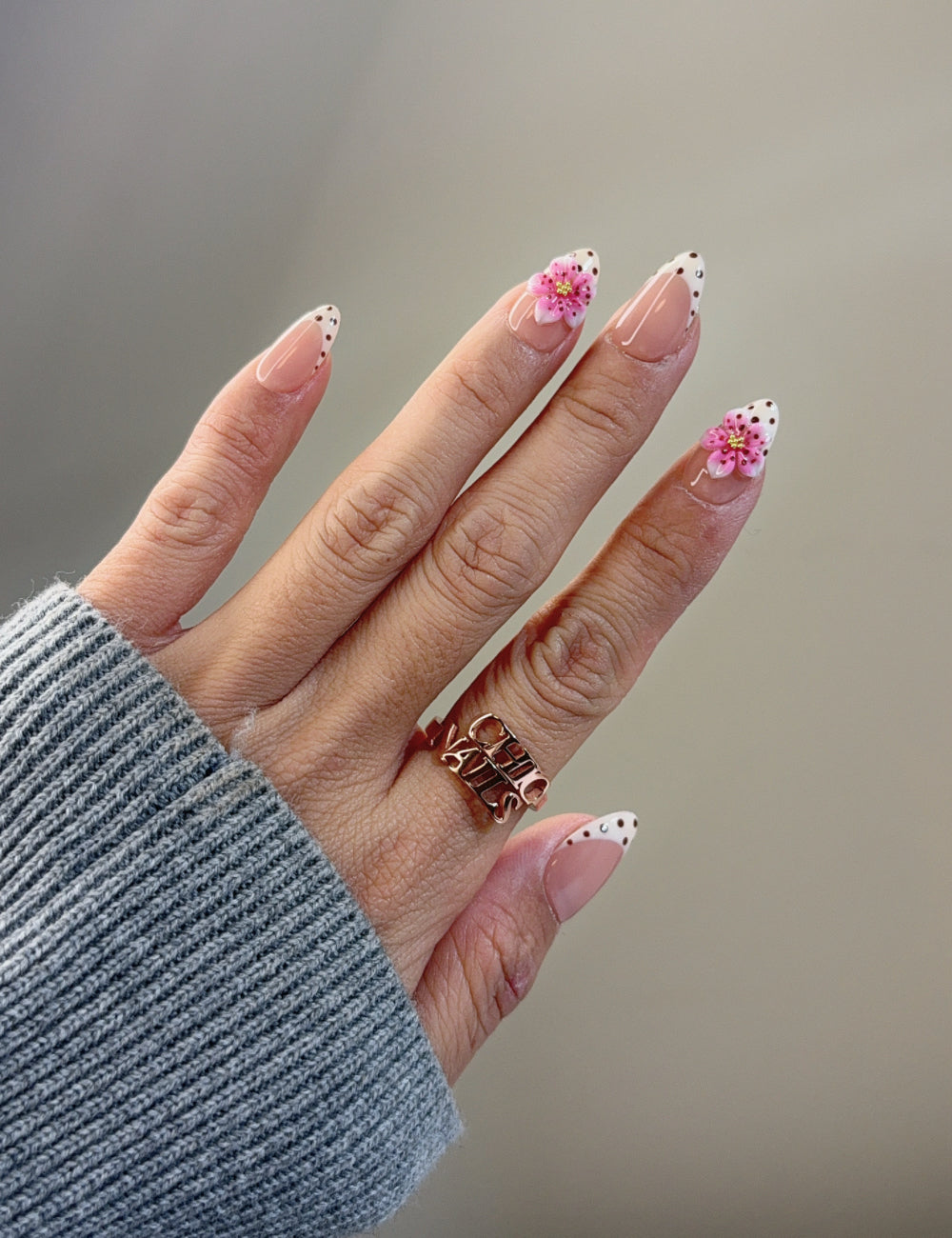 Blush Petal Short Almond Press On Nails