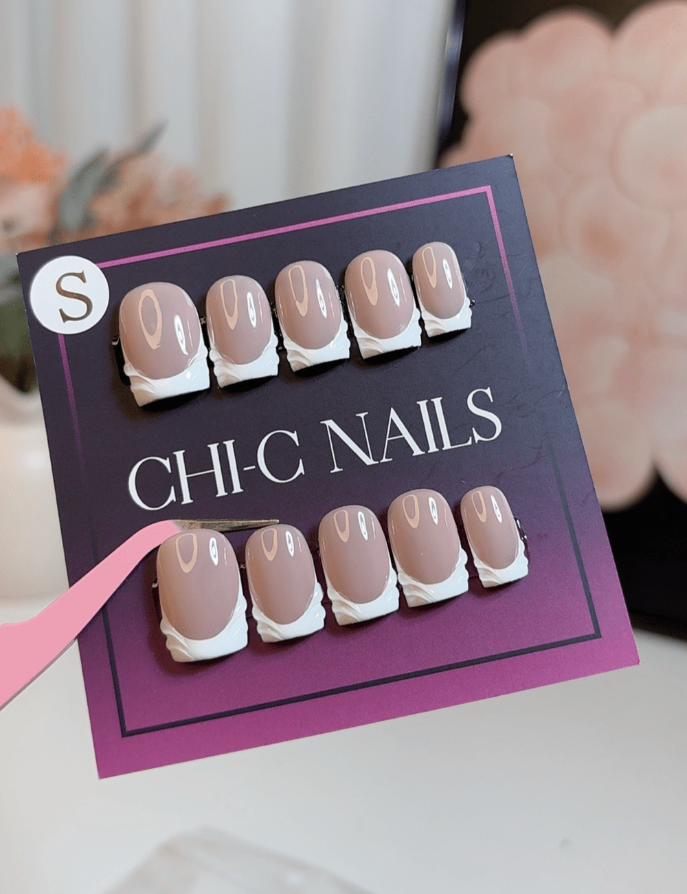 Whipped French Swirl – Short Square
