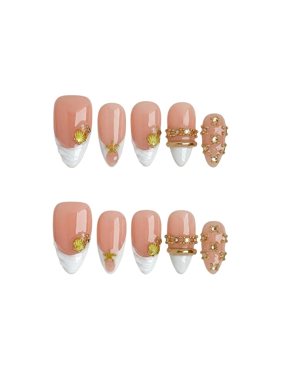 Starlight French Press On Nails Medium Almond