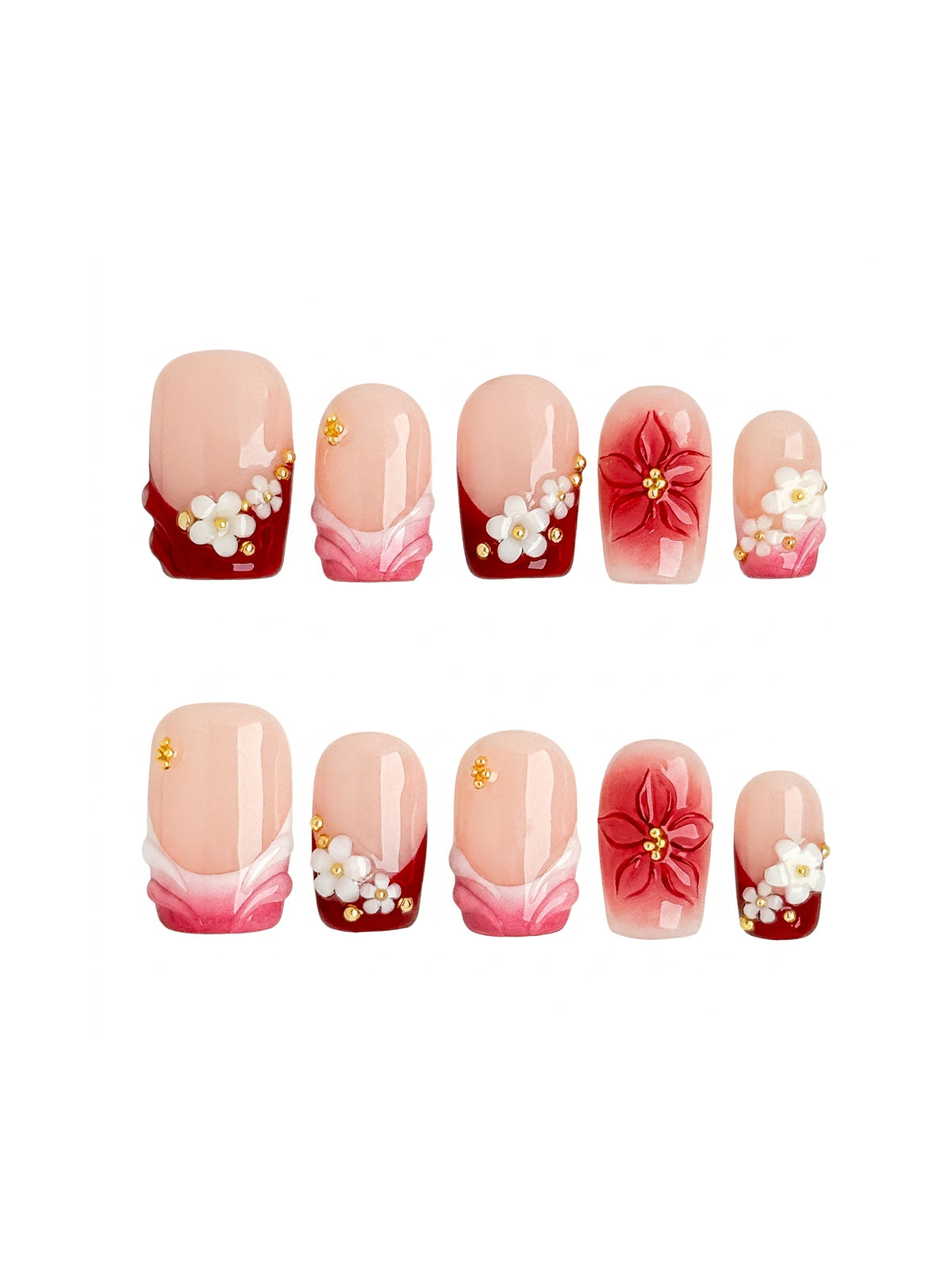 Cherry Blossom Short Square Press On Nails