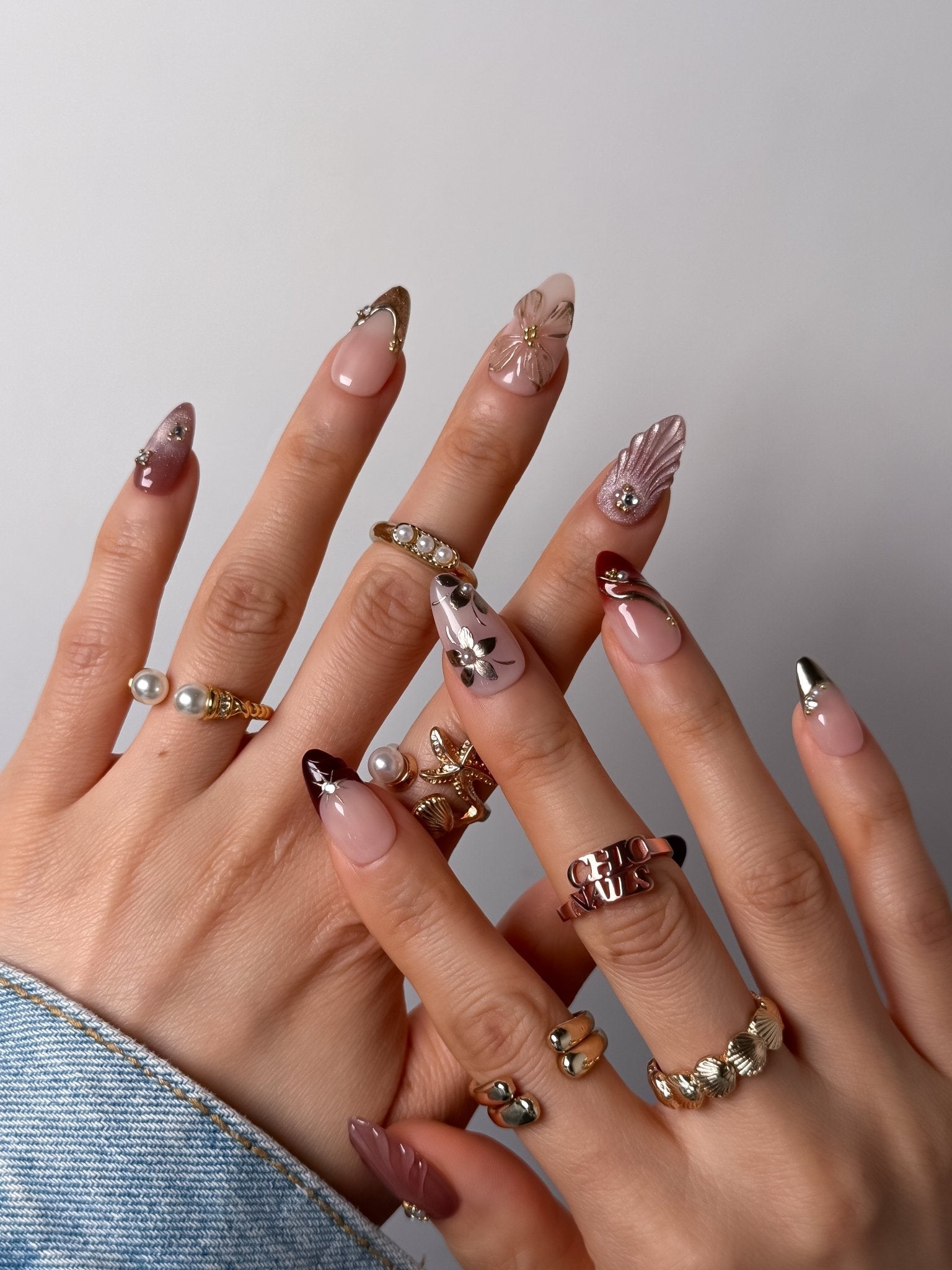 Autumn Petals Press-On Nails