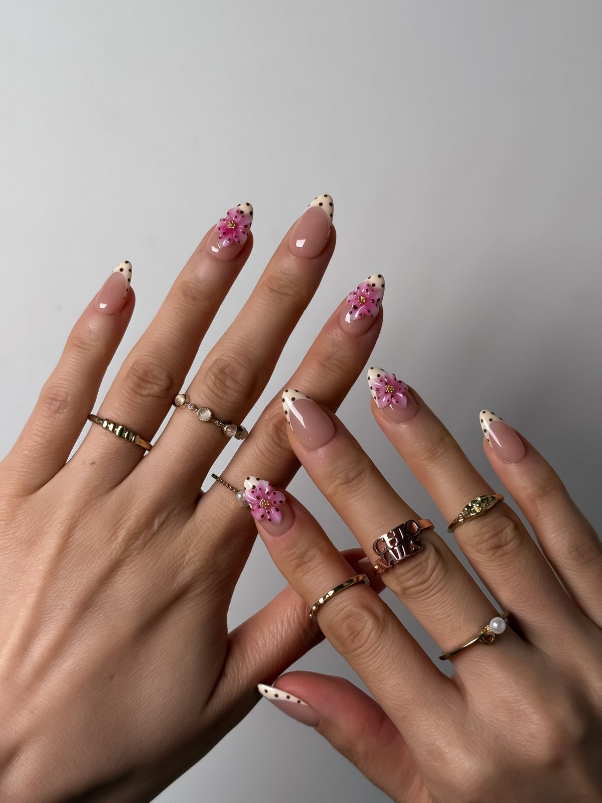 Blush Petal Short Almond Press On Nails