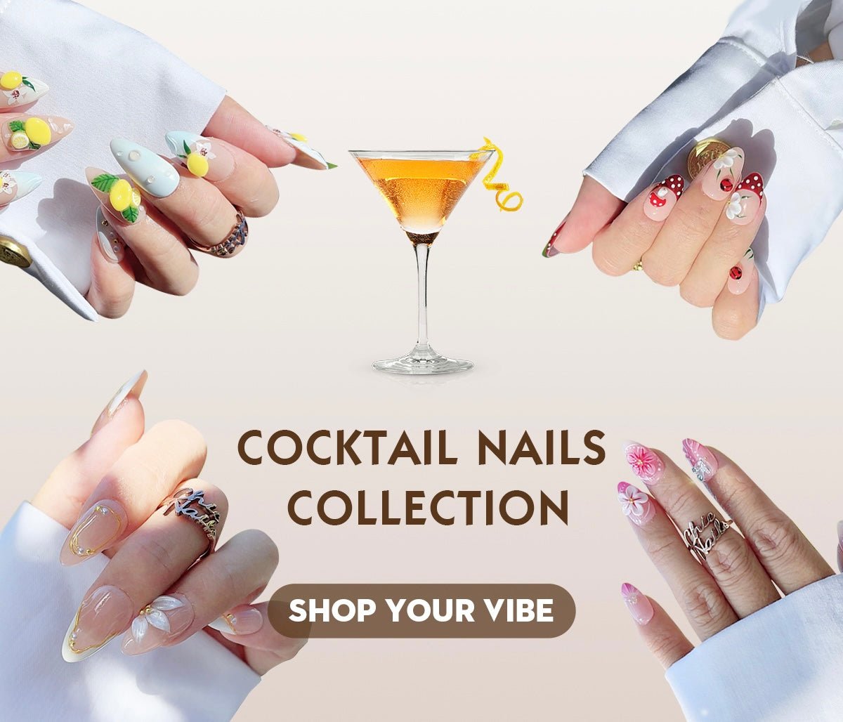 Cocktail Inspired Press-On Nails | Fashion Nail Ideas – CHICNAILS
