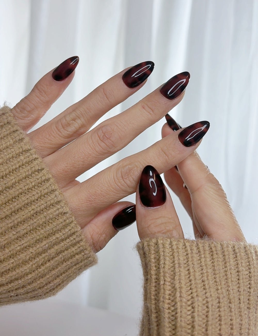 Tortoiseshell Press On Nails