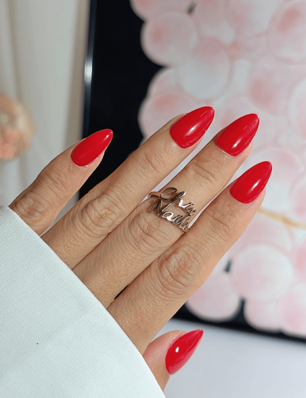 Wine Red Short Almond Press Ons