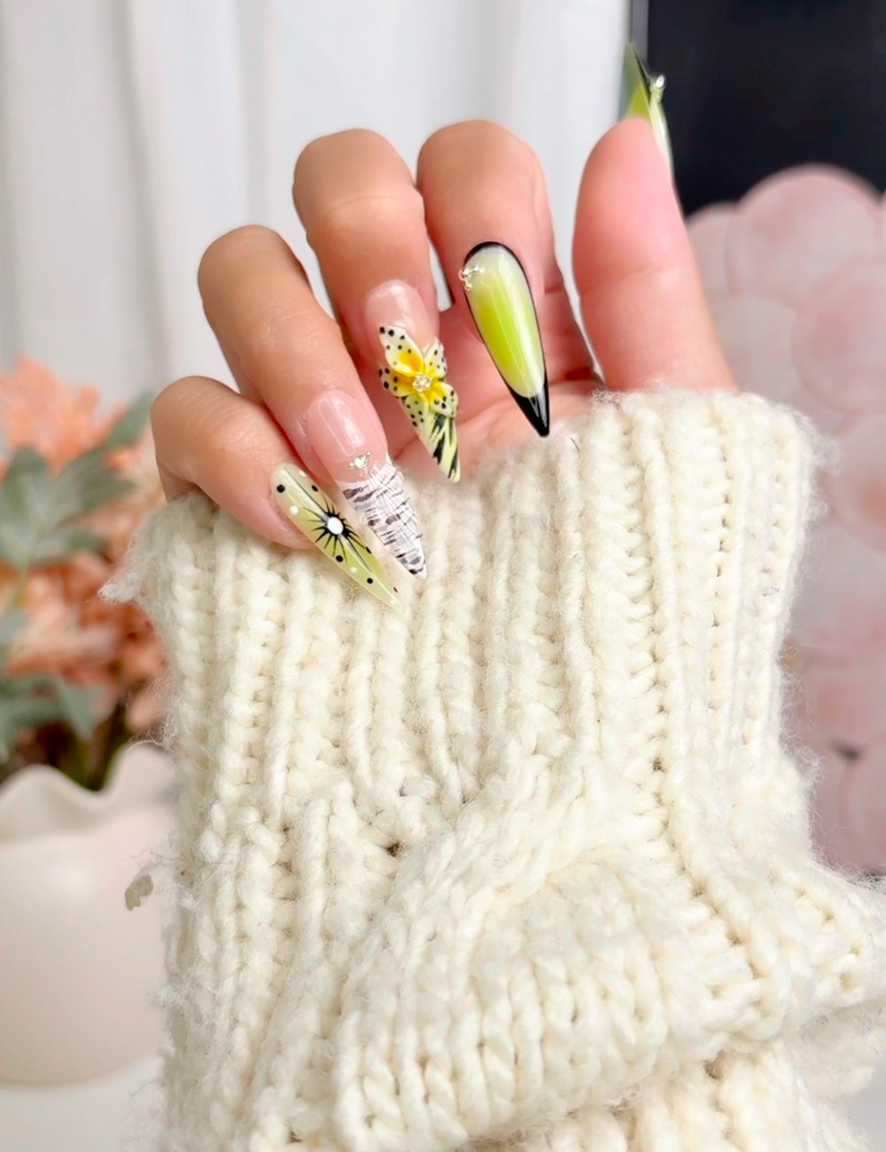 Neon Green  Stiletto 3020