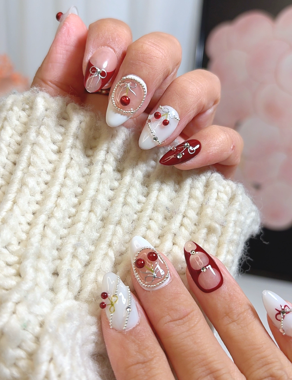 Cherry Charm – Short Almond