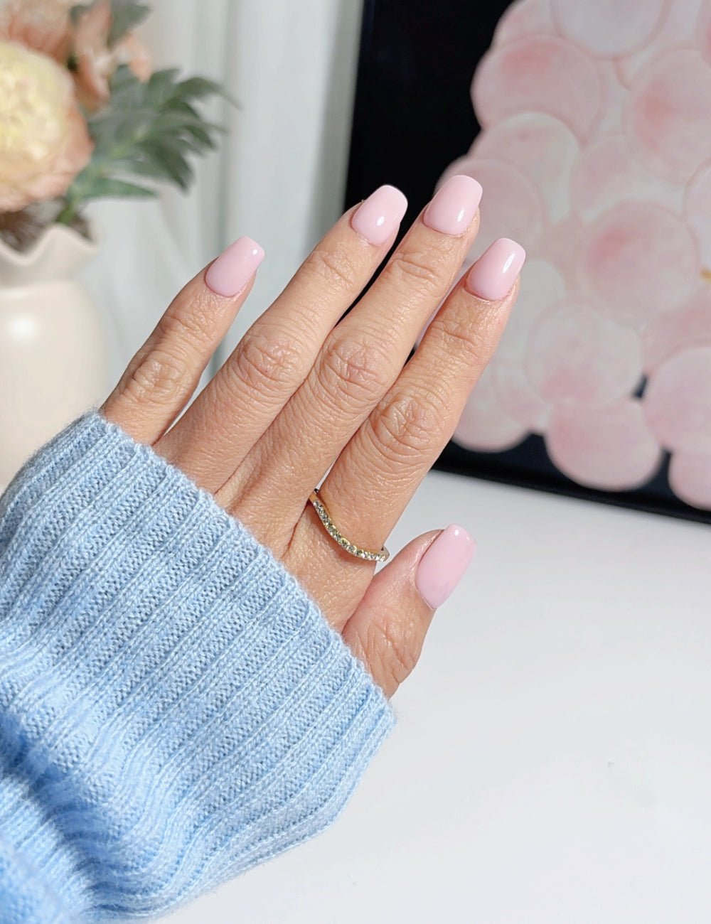 Soft Pink Extra Short Square Press-On Nails
