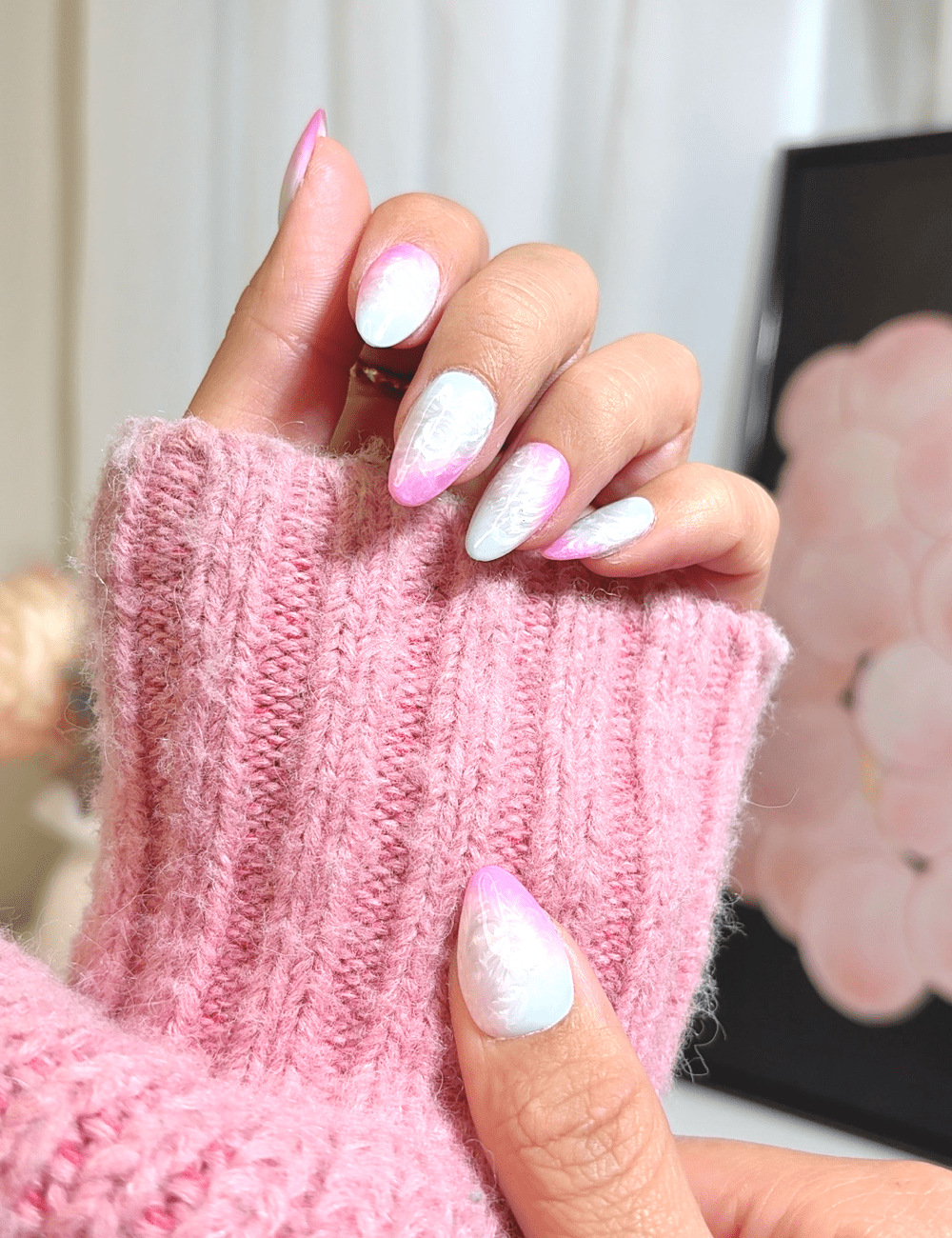 Cotton Candy Dream | Short Almond Press-On Nails