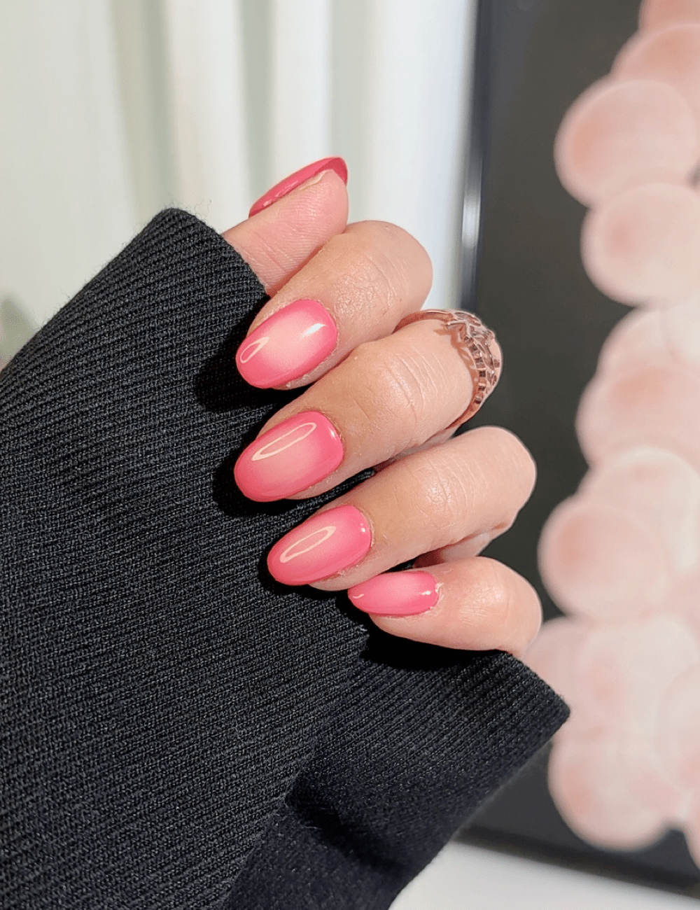 Pink Ombre Press-On Nails – Soft Gradient Glow | CHICNAILS