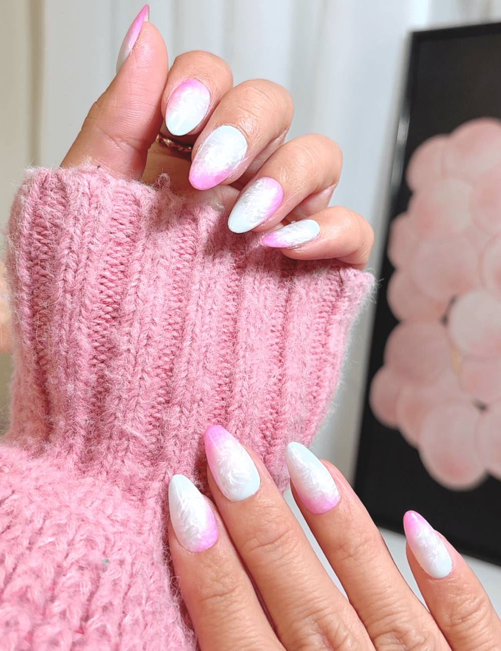 Cotton Candy Dream | Short Almond Press-On Nails