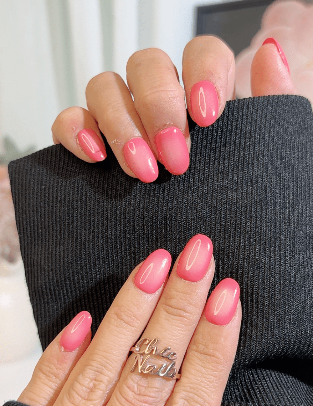 Pink Ombre Press-On Nails – Soft Gradient Glow | CHICNAILS