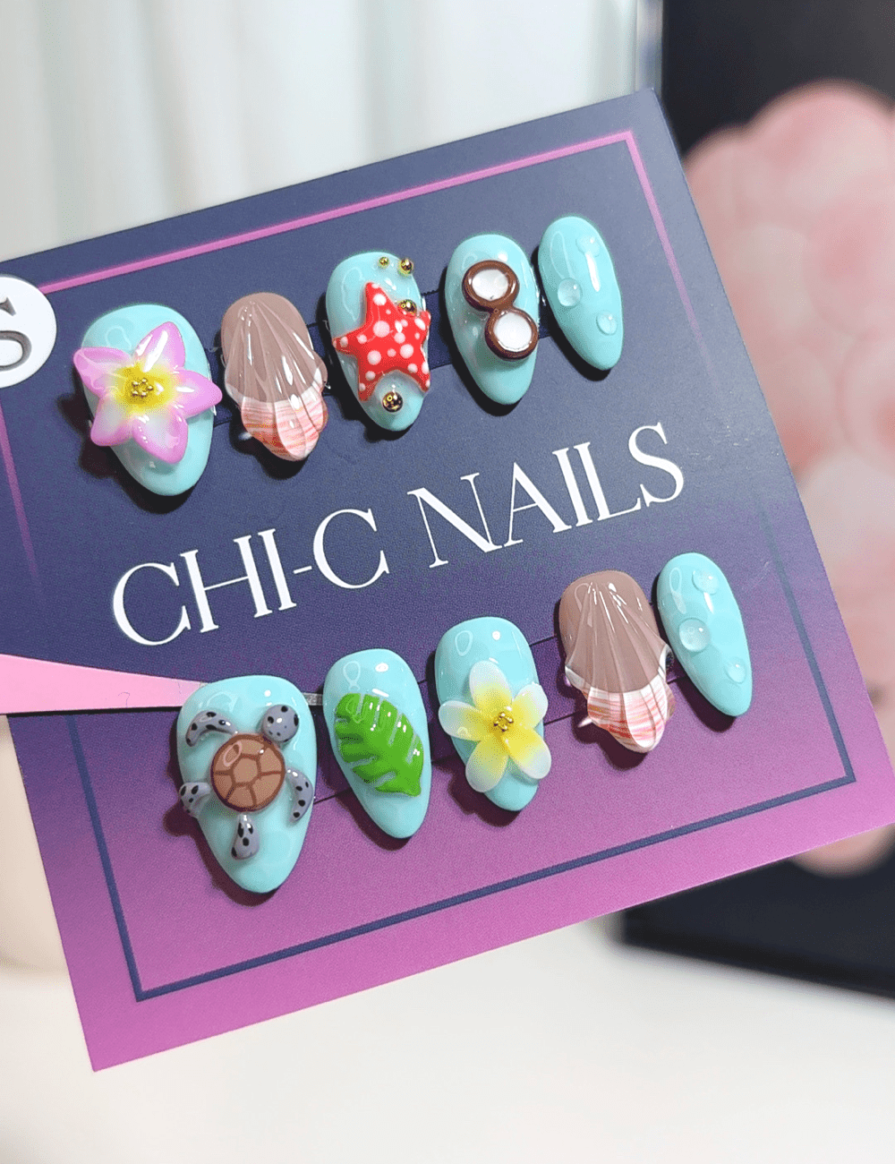 Ocean Adventure 3D Press-On Nails