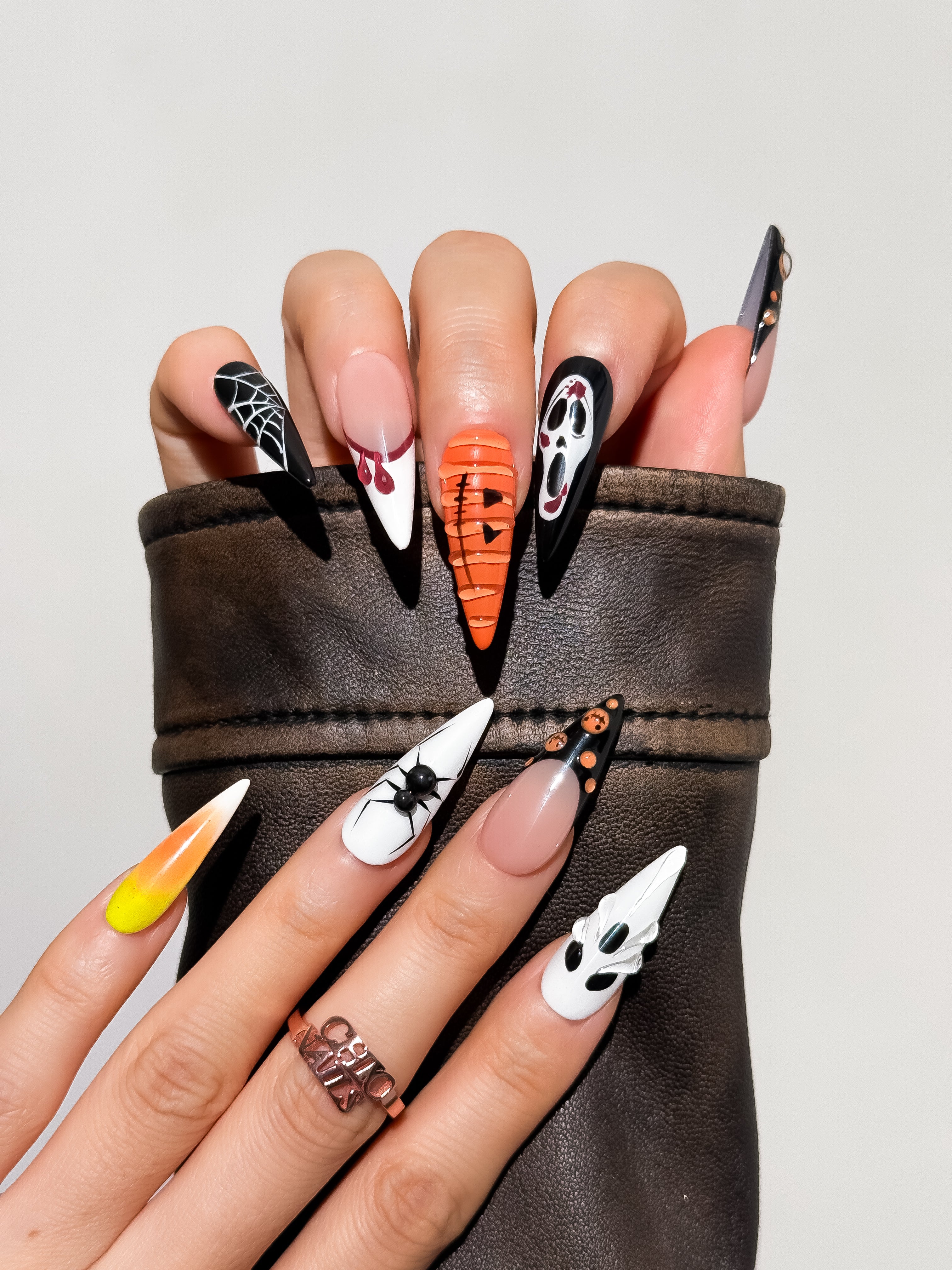 Haunted Carnival Long Stiletto Press On Nails