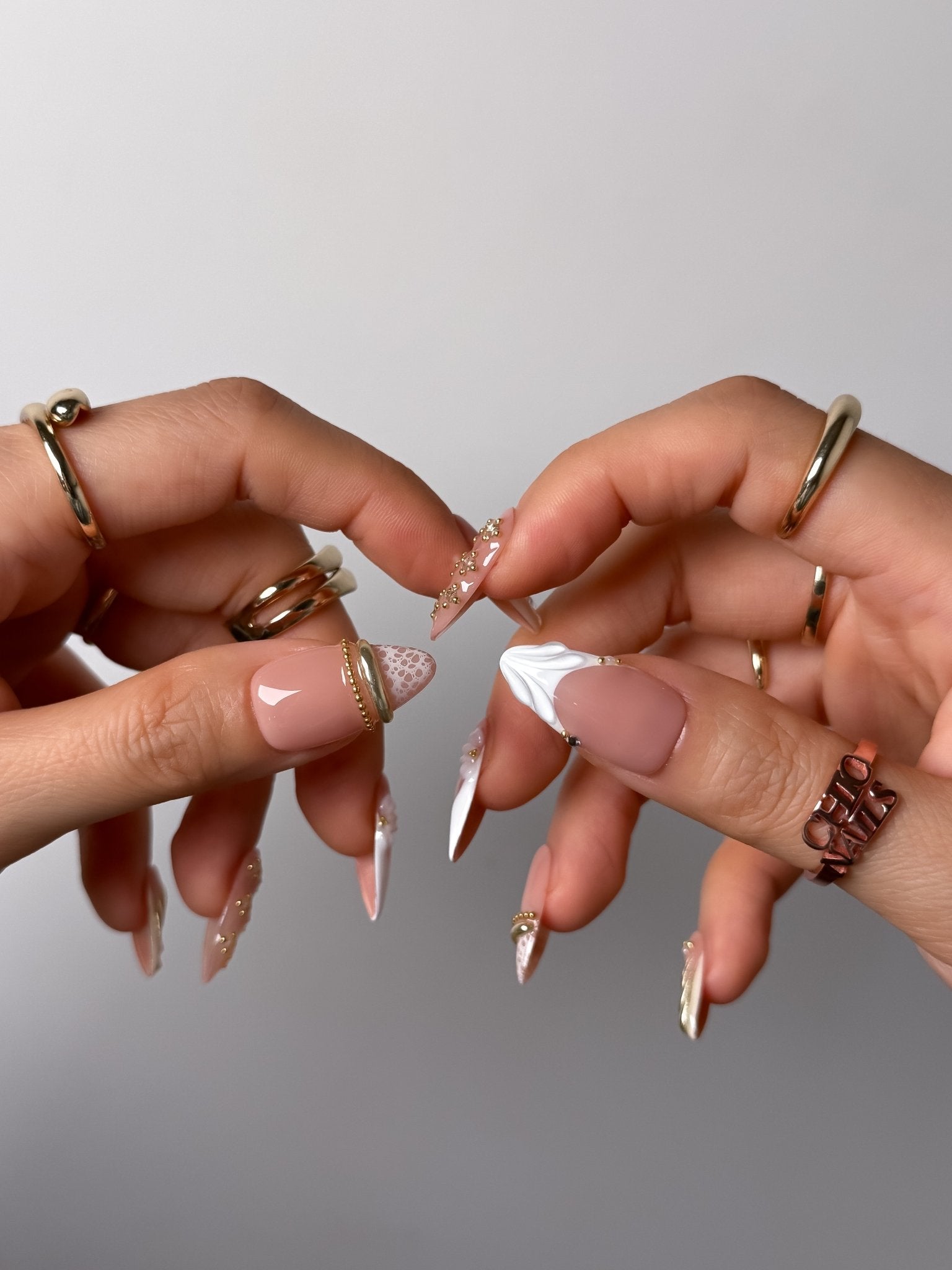 Ivory Bloom Luxe Press On Nails