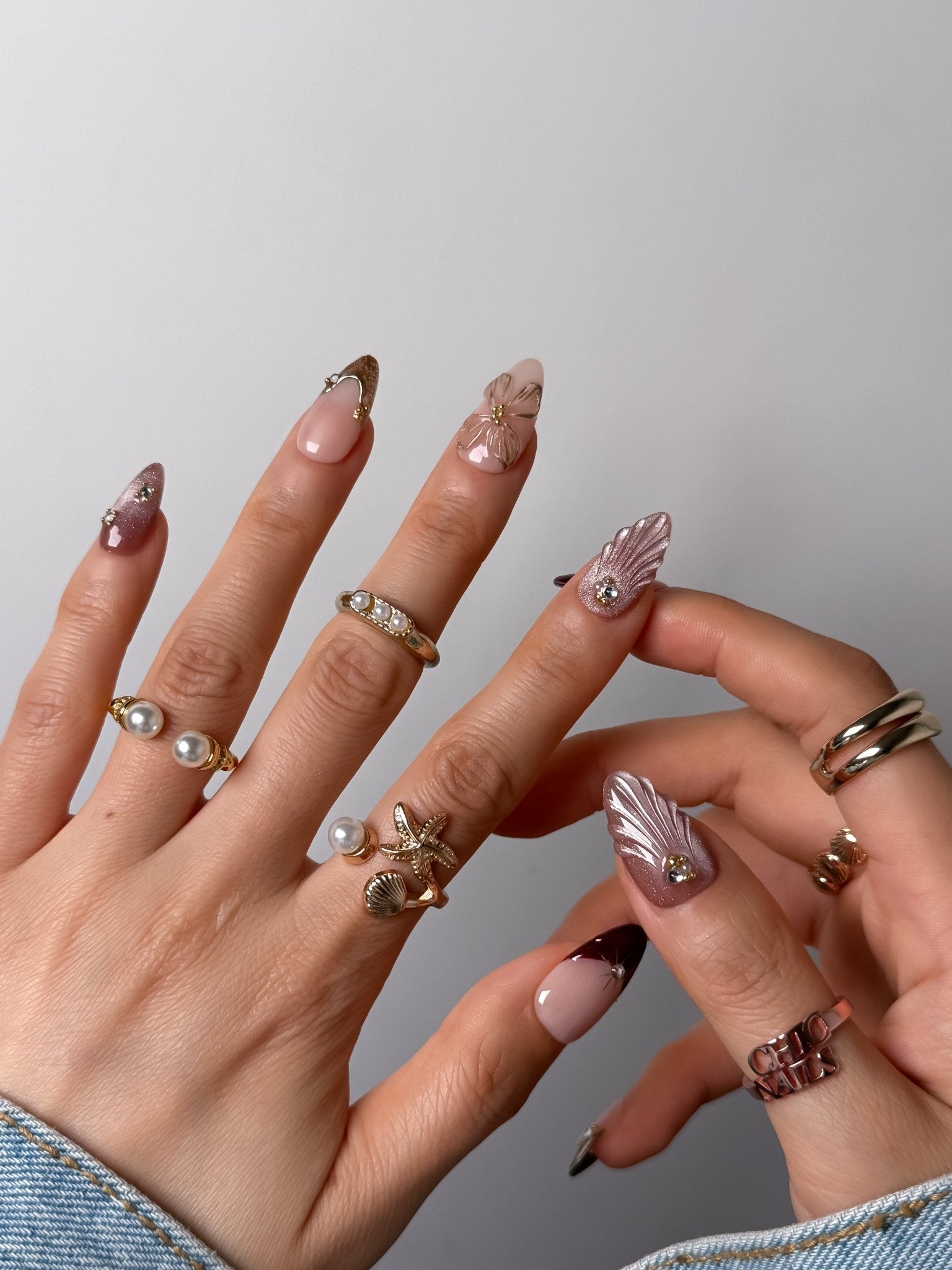 Autumn Petals Press-On Nails